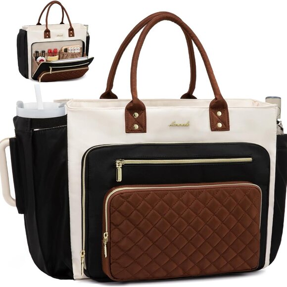 Teacher Tote Bag for Women Work, Laptop Bag With Large Cup Holder, Nurse Bags Pr